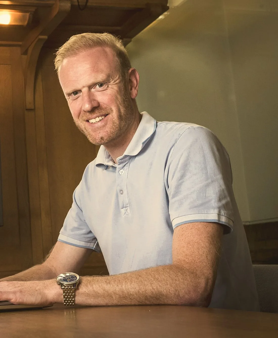 Ton Heerze van Harundo aan het werk voor een klant uit Enschede